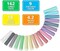 Sidewalk Chalk, 162 Pack 18 Colors Sidewalk Chalk Set For Kids Jumbo Chalk Bulk, Great for Kids Family, Paint on Sidewalk Wall School Driveway Blackboard Street Playground